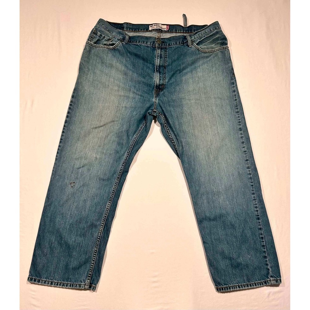 Levis 559 Relaxed Straight Mens Blue Denim Jeans‎ 44x30 Medium Wash 100% Cotton